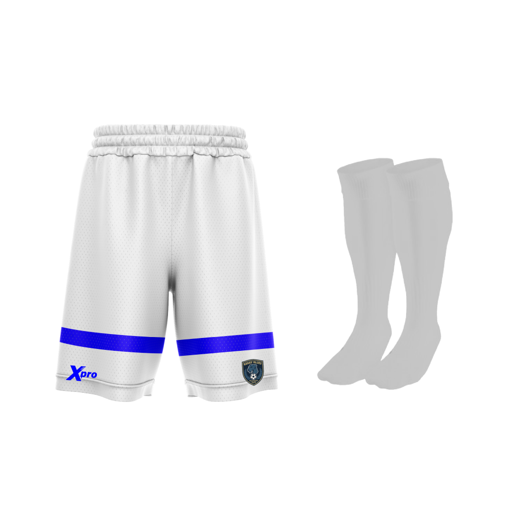 Kerry Blues Training Shorts and Socks WHITE