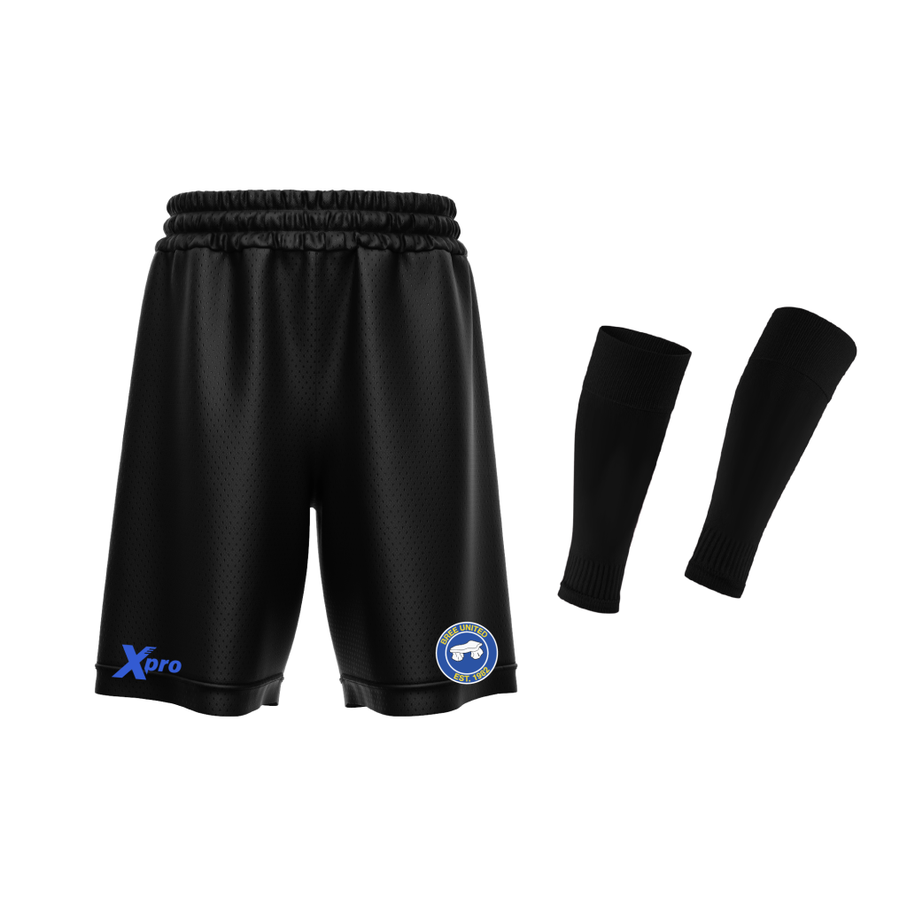 Bree United Training Shorts and Sleeves BLACK